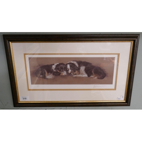 319 - L/E signed print - Puppies