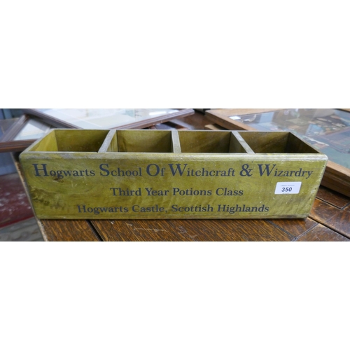 350 - Hogwarts wooden storage box