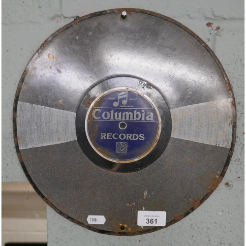 361 - Enamel sign - Columbia records