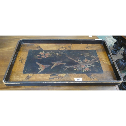 385 - Inlaid Japanese tray