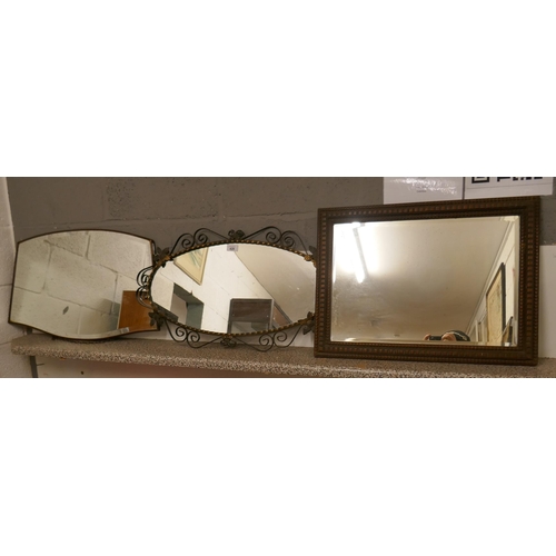 428 - 3 vintage mirrors