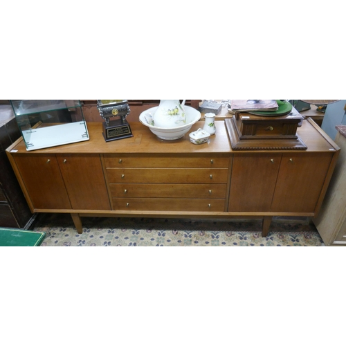 478 - Mid century teak sideboard by A. Younger - Approx size: W: 198cm D: 45cm H: 75cm