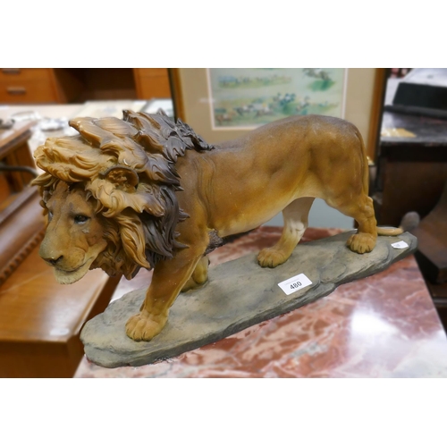 480 - Lion sculpture A/F