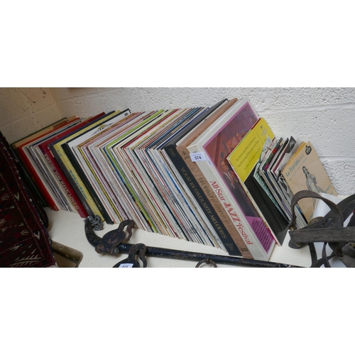 574 - Large collection of vinyl LPs