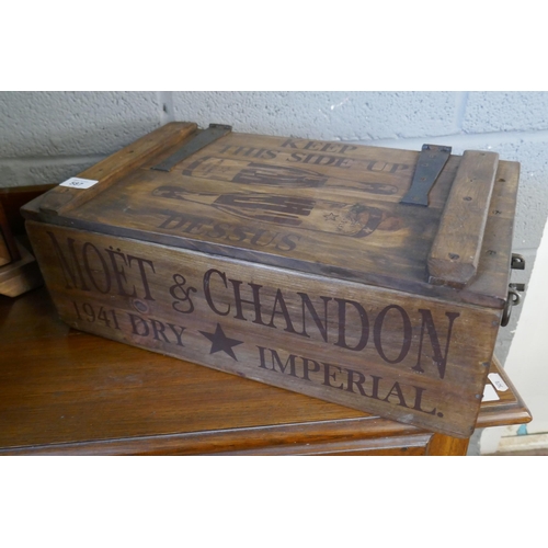 587 - Moët and Chandon advertising storage box