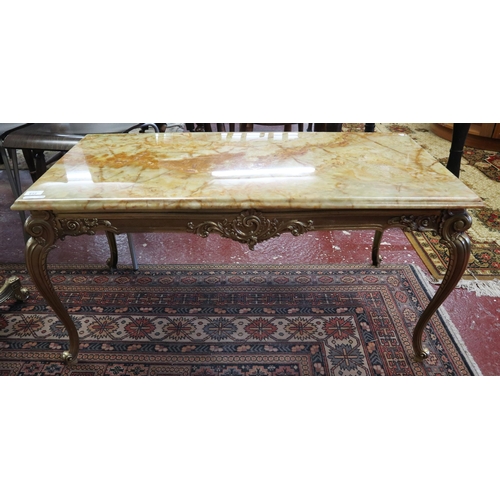 612 - Rectangular onyx table