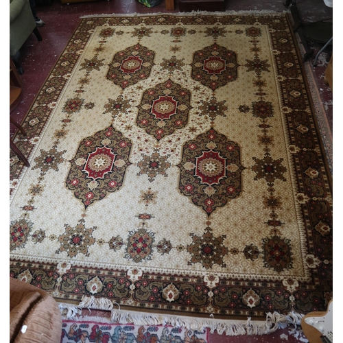 623 - Large vintage Kandahar rug by Louis De Poortere Belgium - Approx size: 382cm x 273cm