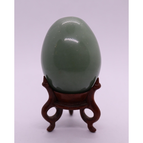 129 - 3 stone eggs - 2 possibly jade