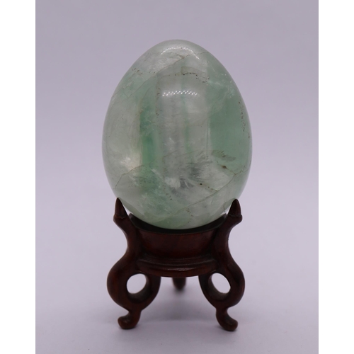 129 - 3 stone eggs - 2 possibly jade