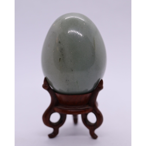 129 - 3 stone eggs - 2 possibly jade