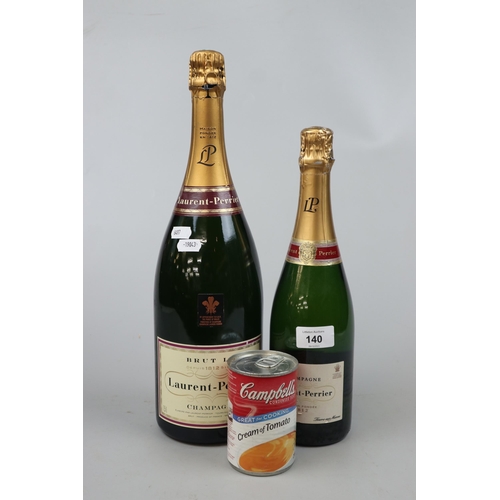 140 - 1 magnum of Laurent-Perrier together with another