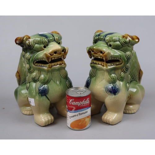 145 - Pair of ceramic Dogs of Foo - Approx height: 25cm