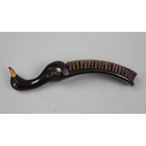 151 - Novelty bakelite clothes brush in the form of a mallard duck