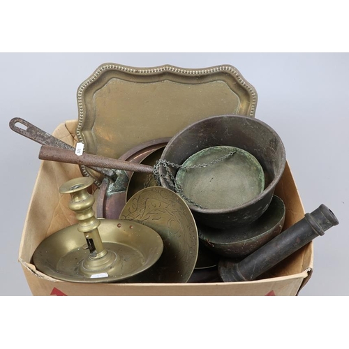 229 - Collection of metal ware to include pans