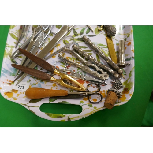 233 - Flatware to include scissors