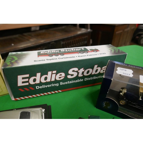 234 - Collection of mostly boxed diecast model vehicles to include Eddie Stobbart