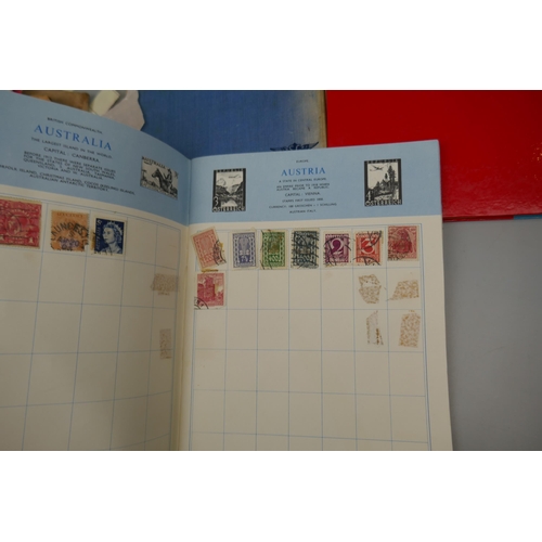 259 - Stamps - Foreign stamps from over 50 countries including a 1952-54 6d blue and England winners unfra... 