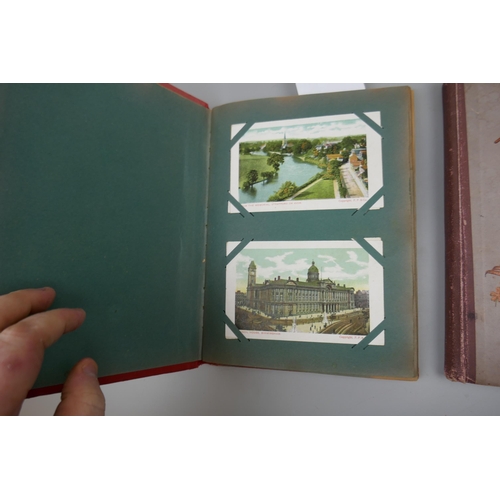 260 - 2 albums of postcards