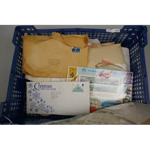 266 - Stamps - loose in box for sorting