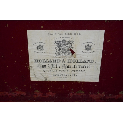 271 - Antique leather cartridge case by Holland and Holland