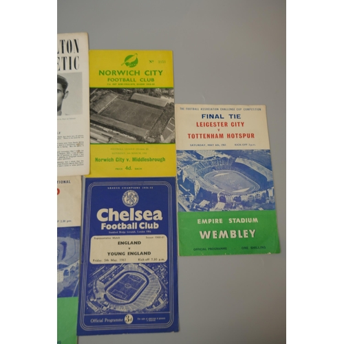 273 - Collection of vintage football programmes