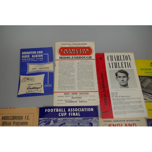 273 - Collection of vintage football programmes