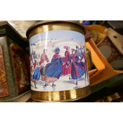 303 - Large collection of vintage tins