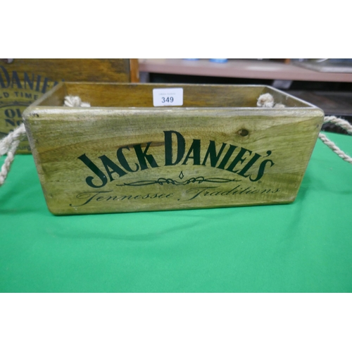 349 - 2 Jack Daniel’s storage boxes