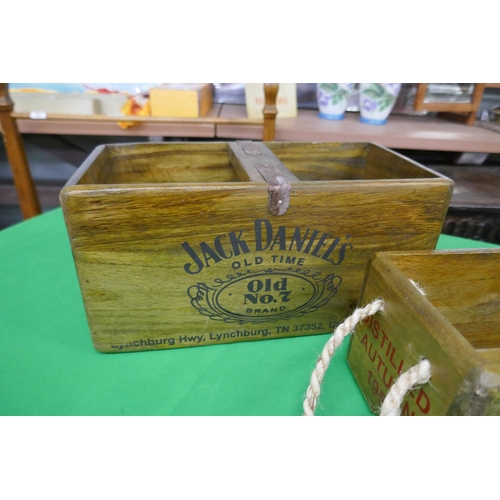 349 - 2 Jack Daniel’s storage boxes