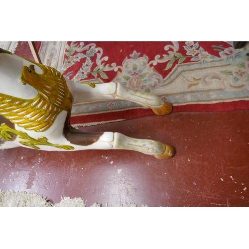 355 - Carved wooden carousel horse - Woody’s 1st Galloper