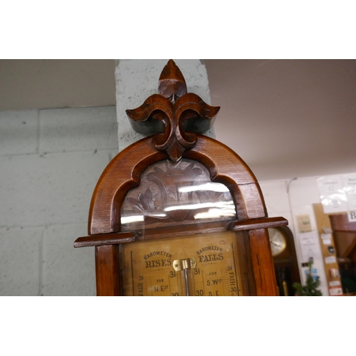 383 - Admiral Fitzroy barometer - Approx height: 113cm