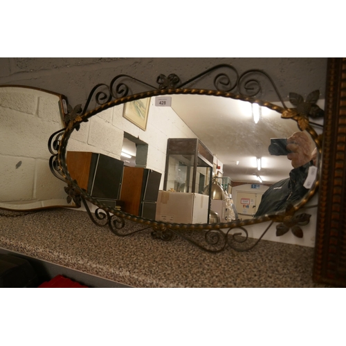 428 - 3 vintage mirrors