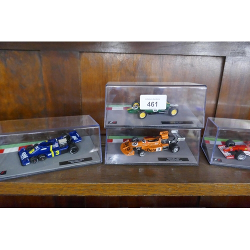 461 - Collection of Formula 1 model diecast cars in cases