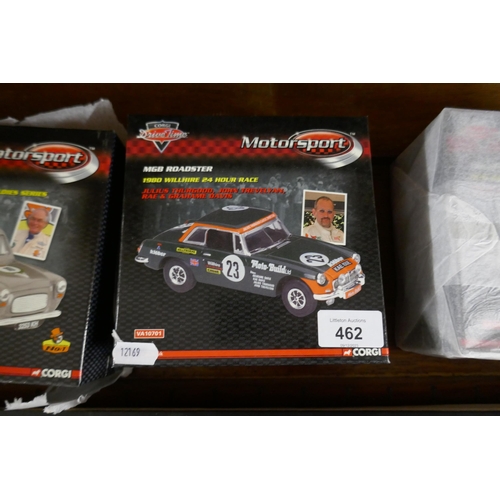 462 - 3 Corgi L/E Motorsport diecast cars in original boxes