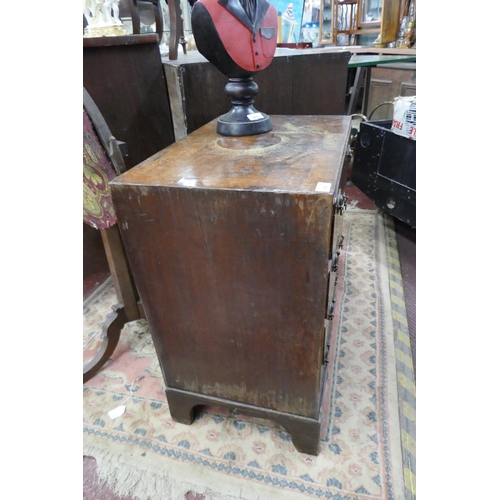 468 - Rare Georgian 2 foot chest of 4 drawers - Approx size: W: 62cm D: 41cm H: 70cm