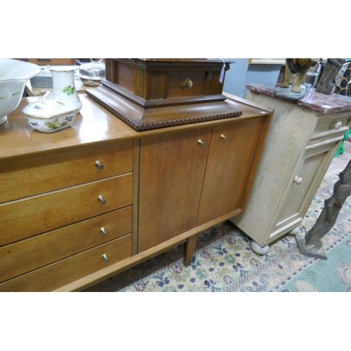 478 - Mid century teak sideboard by A. Younger - Approx size: W: 198cm D: 45cm H: 75cm