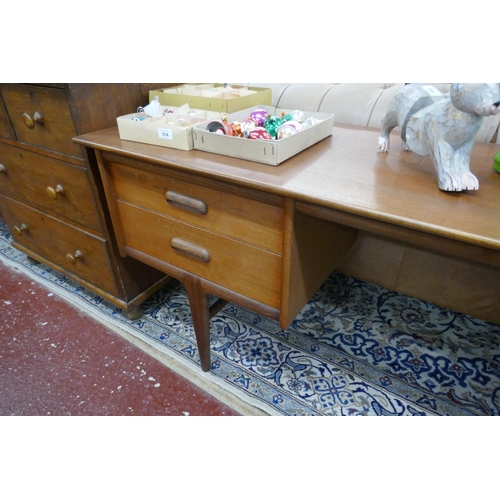 510 - Mid century teak desk/dressing chest - Approx size: W: 170cm D: 48cm H: 69cm