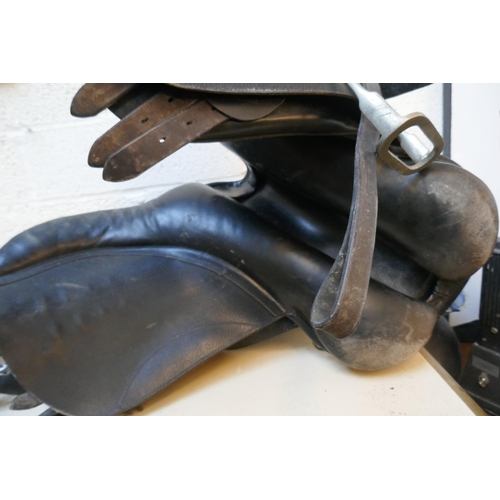 576 - Saddle together with riding tack