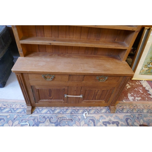 581 - Miniature pitch pine dresser - Approx size: W: 82cm D: 23cm H: 100cm