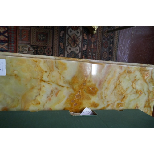 612 - Rectangular onyx table