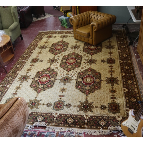 623 - Large vintage Kandahar rug by Louis De Poortere Belgium - Approx size: 382cm x 273cm