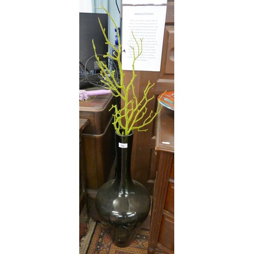 595 - Large glass vase - Approx height: 69cm