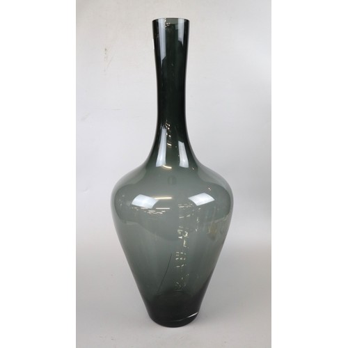 595 - Large glass vase - Approx height: 69cm