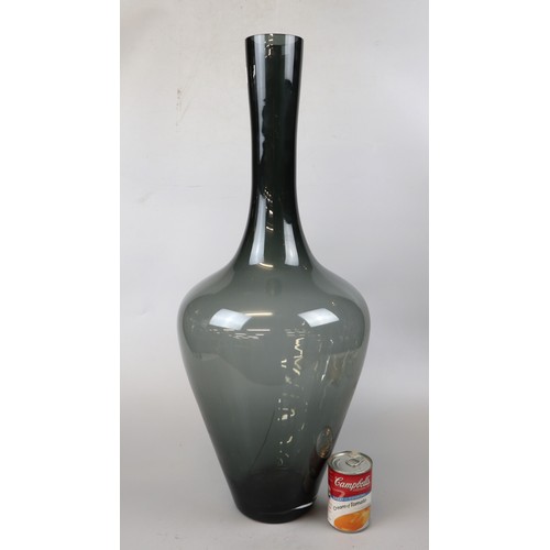 595 - Large glass vase - Approx height: 69cm