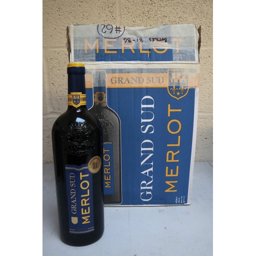 130 - 6 bottles of Merlot.Sold as seen, from a deceased estate, we do not know how they have be stored.... 