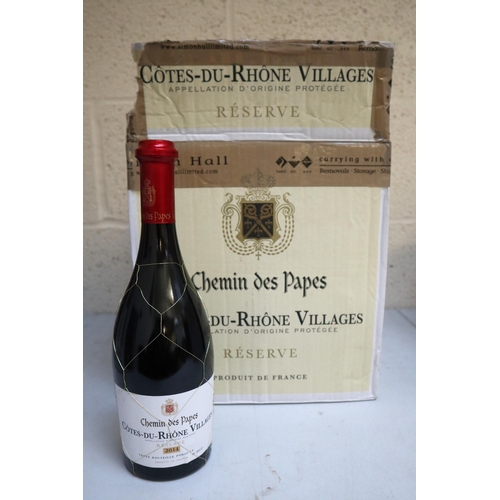 131 - 6 bottle of Cotes-du-Rhone Villages. Sold as seen, from a deceased estate, we do not know how they h... 