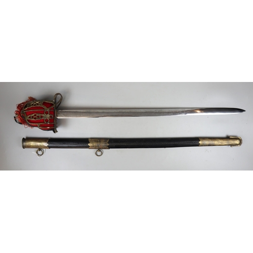 146 - Ceremonial sword in scabbard