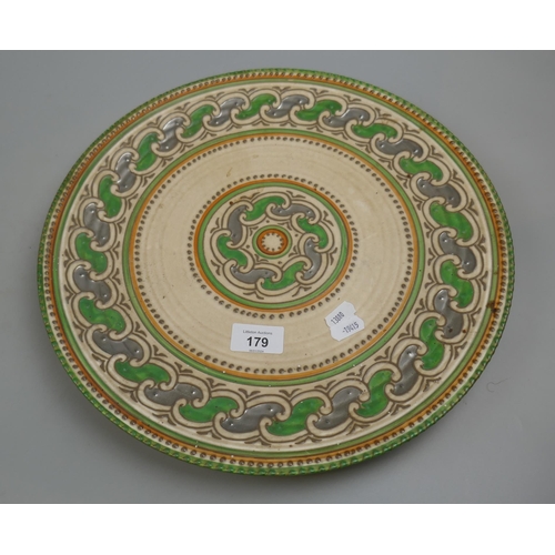 179 - Crown Ducal plate by Charlette Rhead