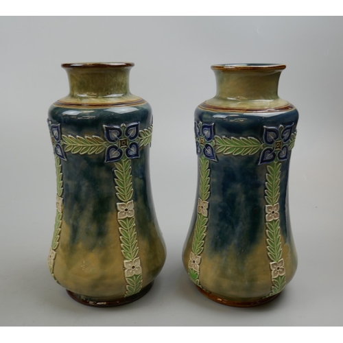 180 - Pair of Royal Doulton vases circa 1916 - Approx height: 25cm