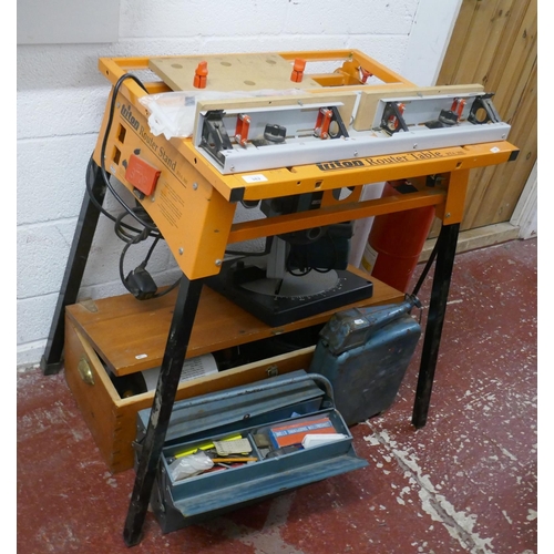 382 - Tritan router table together with various other tools